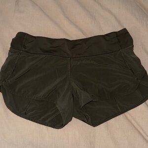 Lululemon Olive Green Speed Up Shorts Size 6